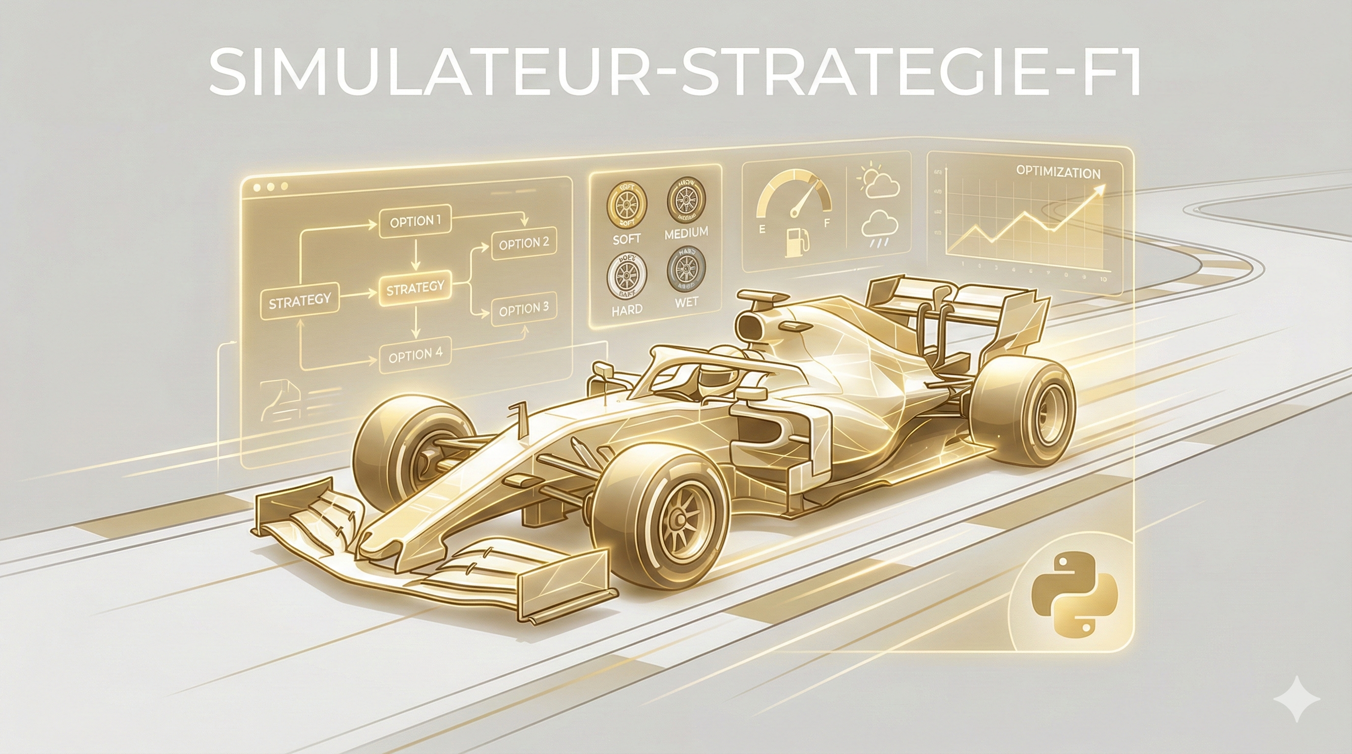 Interface du Simulateur de Stratégie F1